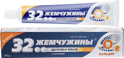 Зубная паста Modum 32 жемчужины здоровая эмаль с кальцием (100г)