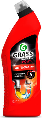 Средство для устранения засоров Grass Digger-Gel / 125181 (750мл) - 