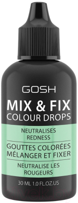 Тональный крем GOSH Copenhagen Mix & Fix Colour Drops 002 Green (30мл)