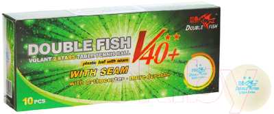Набор мячей для настольного тенниса Double Fish Two star 2 Volant V211F (10шт)