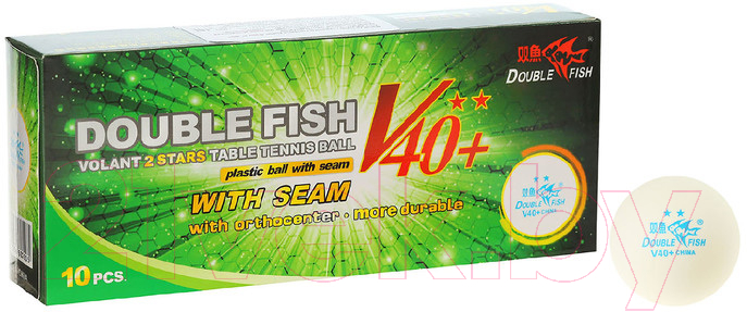Набор мячей для настольного тенниса Double Fish Two star 2 Volant V211F (10шт)