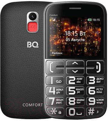Мобильный телефон BQ Comfort BQ-2441 (черный/серебристый)