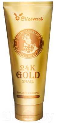 Пенка для умывания Elizavecca 24k Gold Snail Cleansing Foam (180мл)