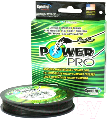 Леска плетеная Power Pro Moss Green 0.19мм / PP092MGR019 (92м)