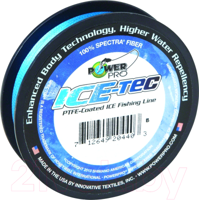 

Леска плетеная Power Pro, Голубой, Ice-Tec Blue 0.19мм / PPII4519ICE
