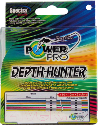 Леска плетеная Power Pro Multicolor 0.15мм / PP150MCJ015 (150м)