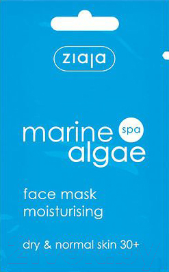 Маска для лица гелевая Ziaja Marine Algae морские водоросли (7мл)