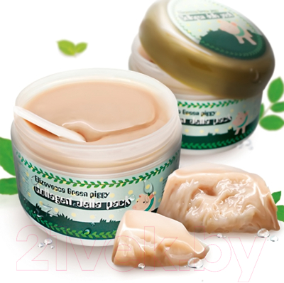 Маска для лица кремовая Elizavecca Green Piggy Collagen Jella Pack коллагеновая (100г)