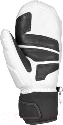 Варежки лыжные Reusch World Champ Mitten / 4801405 101 (р-р 9, White/Black Inch)