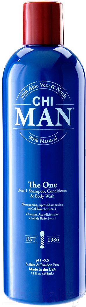 Шампунь для волос CHI Man The One 3-in-1 Shampoo Conditioner Body Wash (355мл)