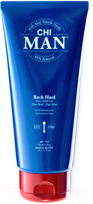 Гель для укладки волос CHI Man Rock Hard Firm Hold Gel сильной фиксации (177мл)