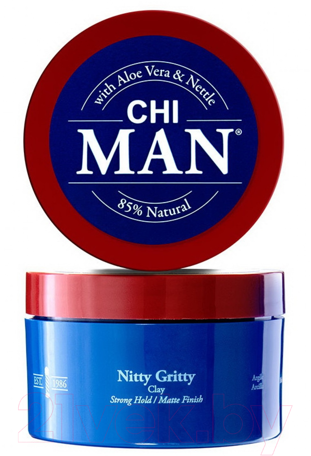 Глина для укладки волос CHI Man Nitty Gritty Clay Матовая сильной фиксации (85г)