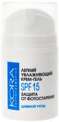 Крем для лица Kora Гель Увлажняющий SPF15 Защита от фотостарения (50мл)
