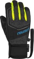 Перчатки лыжные Reusch Torby R-Tex XT Junior / 6061210-7008 (р-р 4, Black/Black/Safety Yellow) - 