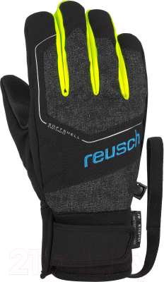 Перчатки лыжные Reusch Torby R-Tex XT Junior / 6061210-7008 (р-р 4, Black/Black/Safety Yellow)