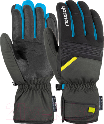 Перчатки лыжные Reusch Bradley R-Tex XT/ 6101265-6682 (р-р 8, Dark Granite/Safety Yellow)