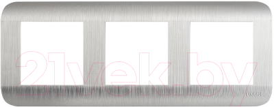 Рамка для выключателя Luxar Deco 10.903.03 (серебристый)