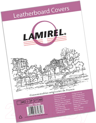 Обложки для переплета Lamirel Delta / LA-78686 (100шт, красный)