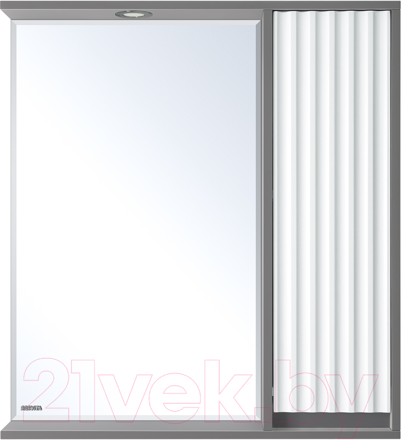 Шкаф с зеркалом для ванной Brevita Balaton 75 R / BAL-04075-01-01П
