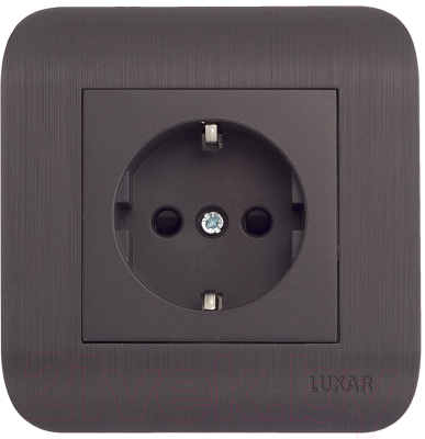 Розетка Luxar Deco 10.025.02 (венге)