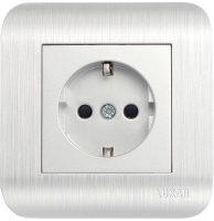 Розетка Luxar Deco 10.025.03 (серебристый) - 