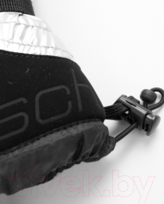 Варежки лыжные Reusch Yeta Mitten / 4631452-7024 (р-р 8, Black/Shiny Silver Inch)