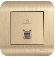 Розетка Luxar Deco RJ-11 / 10.048.05 (шампань) - 