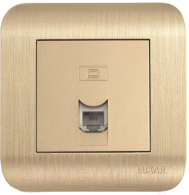 Розетка Luxar Deco RJ-11 / 10.048.05 (шампань)