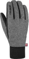 Перчатки лыжные Reusch Walk Touch-Tec / 4805101-7711 (р-р 10, Black/Grey Alpine Melange Inch) - 