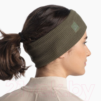 Повязка на голову Buff Crossknit Headband Solid Camouflage (126484.866.10.00)