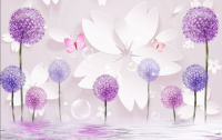 

Фотообои бесшовные Citydecor, Цветочная абстракция 10 3D