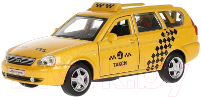 Автомобиль игрушечный Технопарк Lada 2171 Priora Такси / PRIORAWAG-12TAX-YE