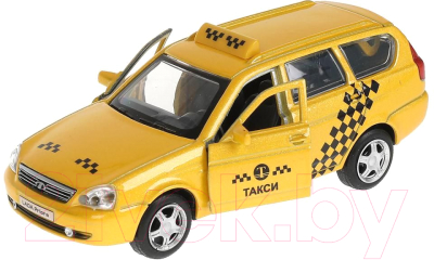 Автомобиль игрушечный Технопарк Lada 2171 Priora Такси / PRIORAWAG-12TAX-YE