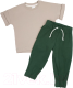 Комплект одежды для малышей Amarobaby Jump / AB-OD21-JUMP22/0326-104 (бежевый/хаки, р. 104) - 