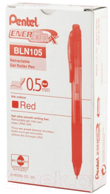 Ручка-роллер Pentel EnerGel-X / BLN105-BX (красный)