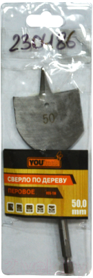 Изображение товара Сверло Yourtools 50мм По дереву Перовое