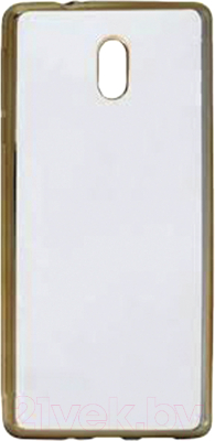 Чехол-накладка Volare Rosso Frame TPU для Nokia 3 (прозрачно-золотой)