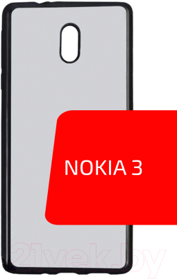 Чехол-накладка Volare Rosso Frame TPU для Nokia 3 (прозрачно-черный)