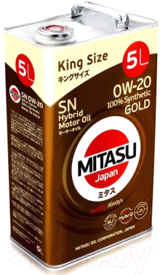 Моторное масло Mitasu Gold Hybrid 0W16 / MJ-106-5 (5л)