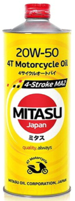 Моторное масло Mitasu 4-Stroke MA2 20W50 / MJ-945-1 (1л)