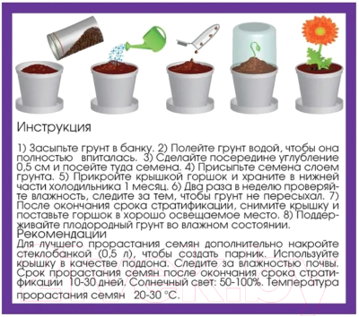Набор для выращивания растений Rostokvisa Лаванда / X1497