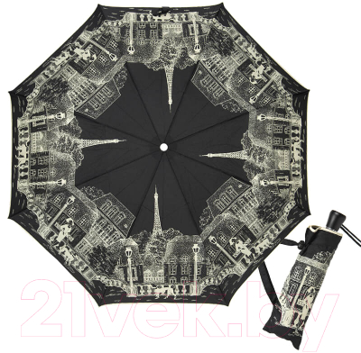 Зонт складной Guy De Jean Paris Noir 3405
