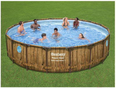 Каркасный бассейн Bestway Power Steel Swim Vista 56977 (549x122, с фильтр-насосом и лестницей)