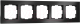 Рамка для выключателя Werkel W0051708 (черный алюминий) - 