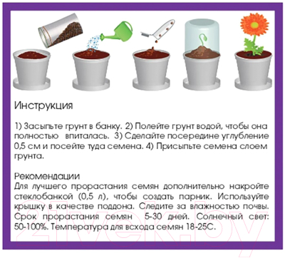 Набор для выращивания растений Rostokvisa Пион / 77700