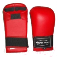Перчатки для карате Vimpex Sport 1530 (S, красный) - 
