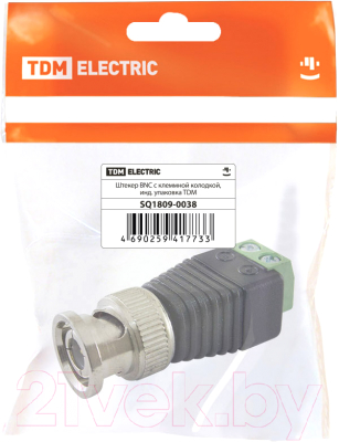Разъем штекер TDM SQ1809-0038 BNC (с клеммной колодкой)