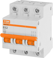 Выключатель автоматический TDM ВА 47-63 3Р 32А (B) 4.5кА / SQ0218-0058 - 