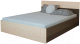 Полуторная кровать Горизонт Мебель Юнона 1.4м (венге/дуб) - 