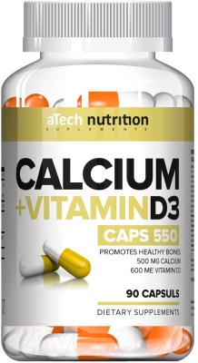 Витаминно-минеральный комплекс Atech Nutrition Calcium+D3 (90 капсул)